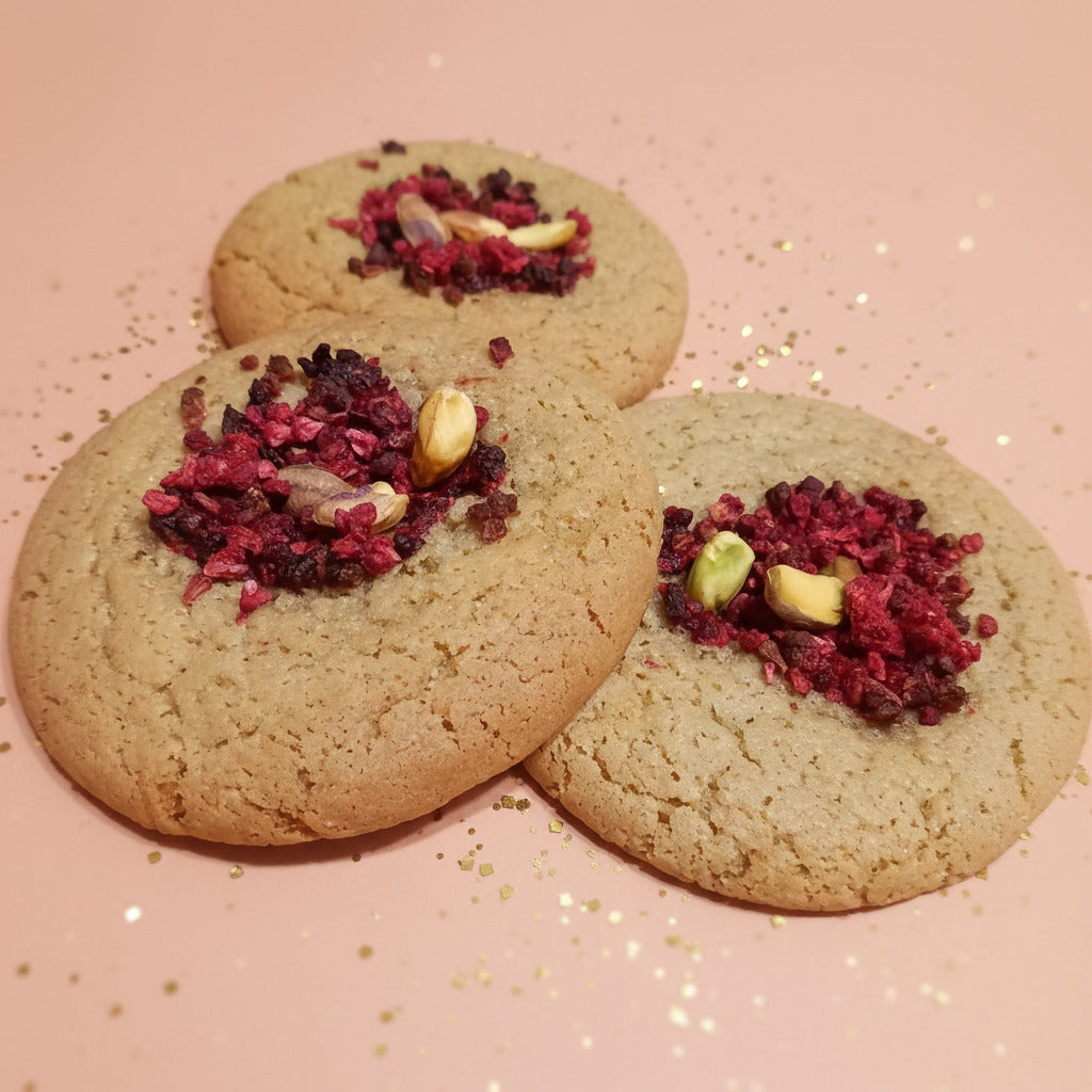 Cookie pistache framboise